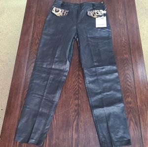 Santandrea Couture Leather Pants
